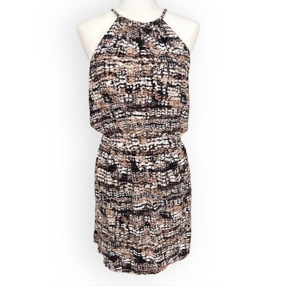 Cynthia Rowley Halter Dress with Faux Wrap Skirt Size M